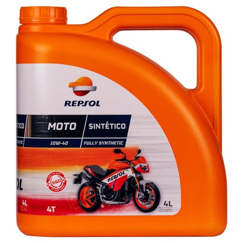 Repsol Moto 4T Sintetico 10W-40 motorolaj, 4 liter