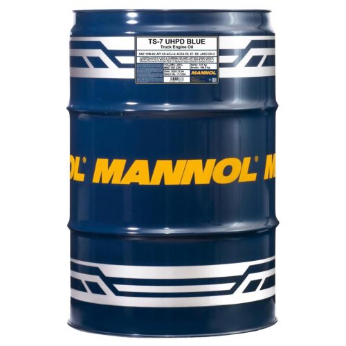 Mannol 7107-DR Truck Special TS-7 UHPD Blue 10W-40 motorolaj, 208 liter