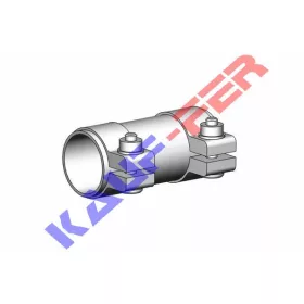 Kipufogó csőtoldó bilinccsel, 48mm (95mm hosszú)
